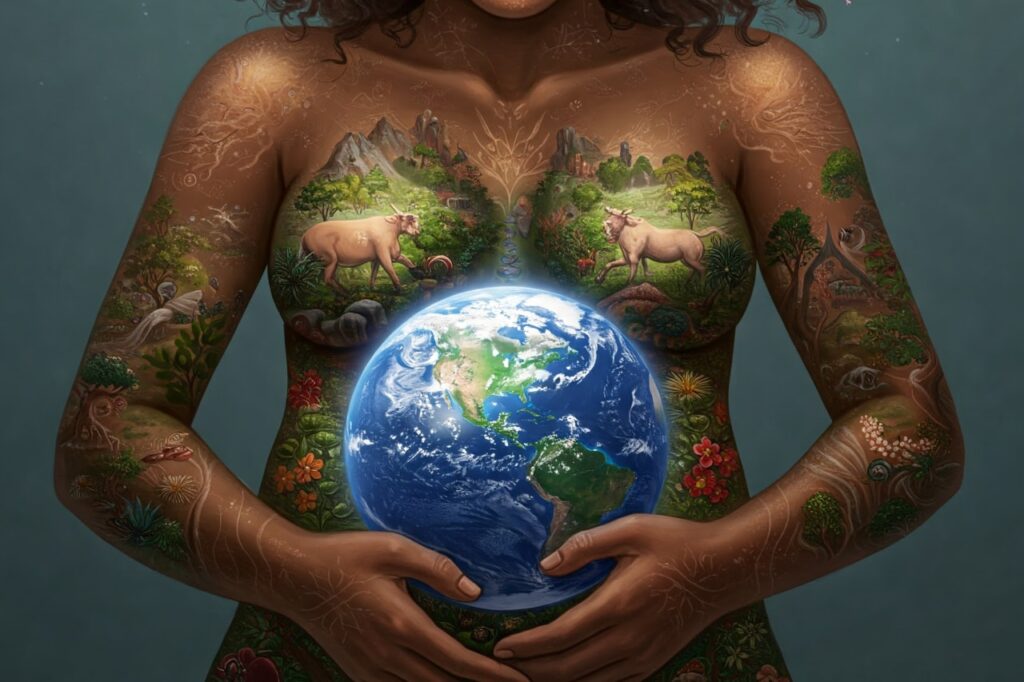 Earth mother womb image