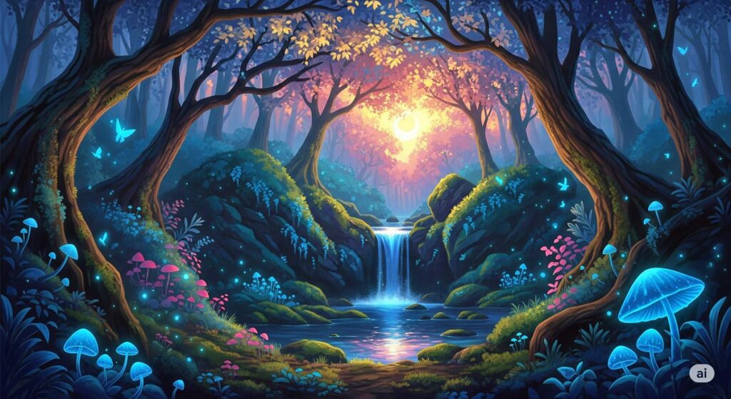 Magical scene generated by Gemini AI
